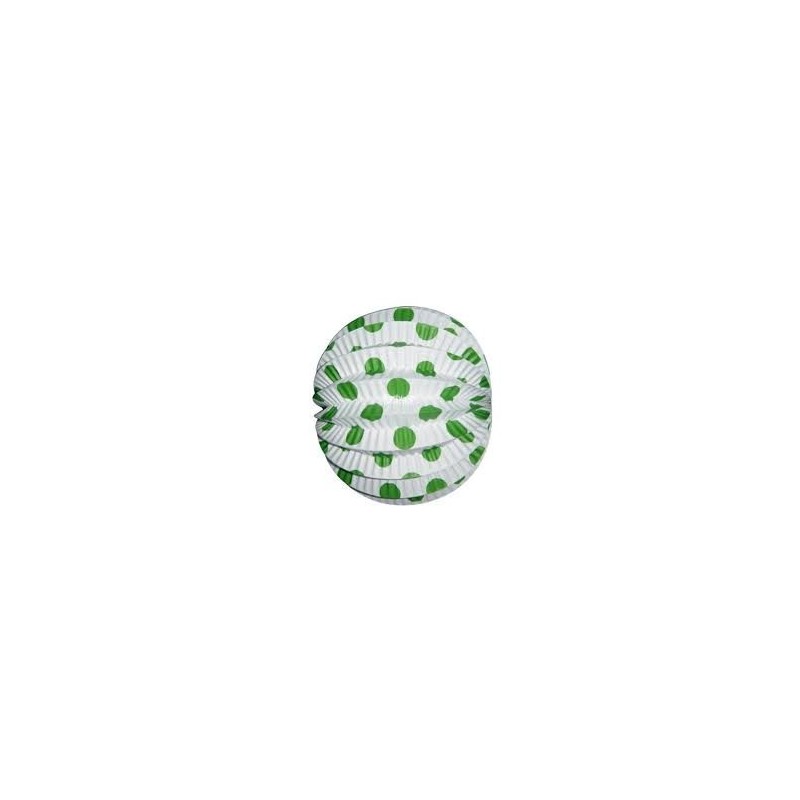 Farol esferico blanco lunar verde