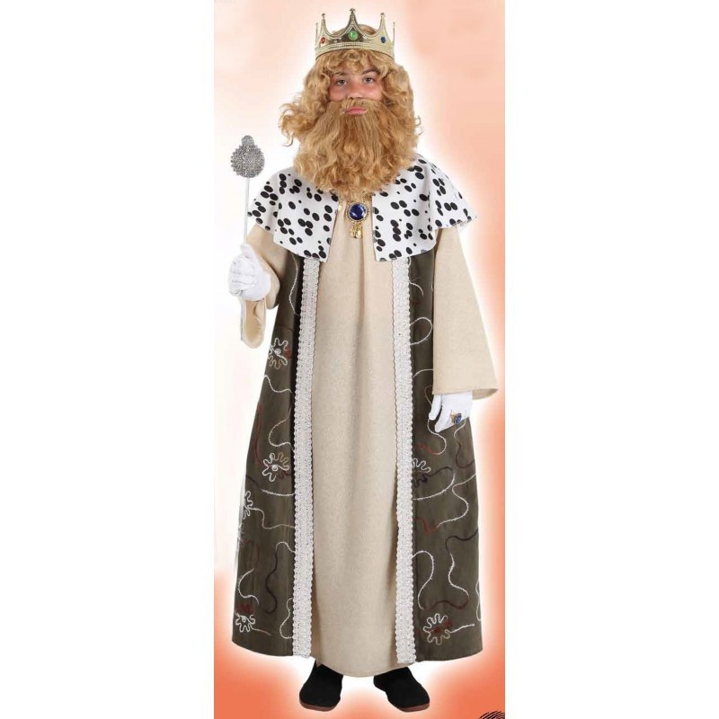 Disfraz rey Gaspar de lujo infantil