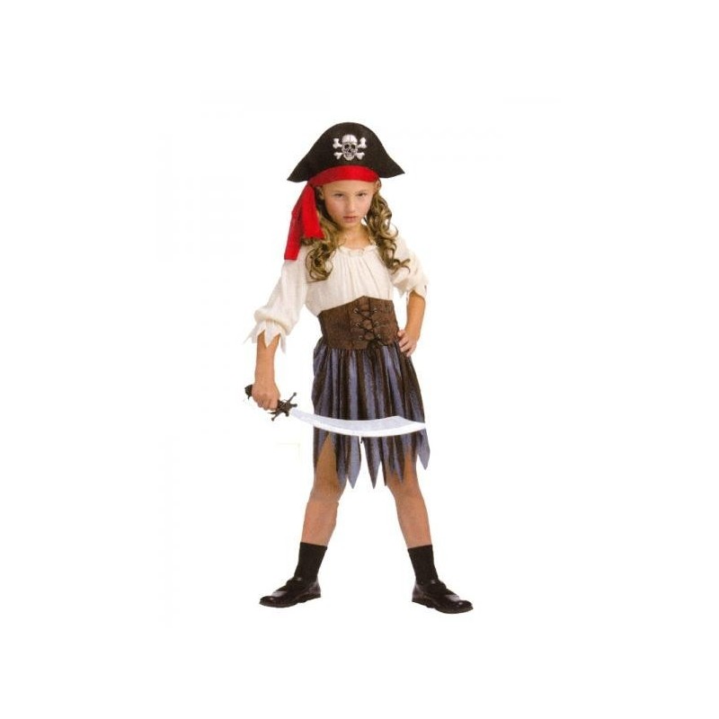 Disfraz de Moza Pirata Infantil.